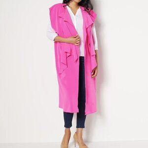 Rubin Singer Studio Crepe Knit Sleeveless Midi Duster  13148